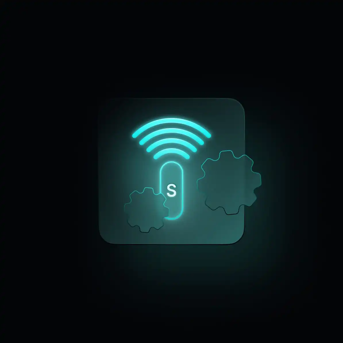 Leuchtendes 'S'-Icon als Sensor